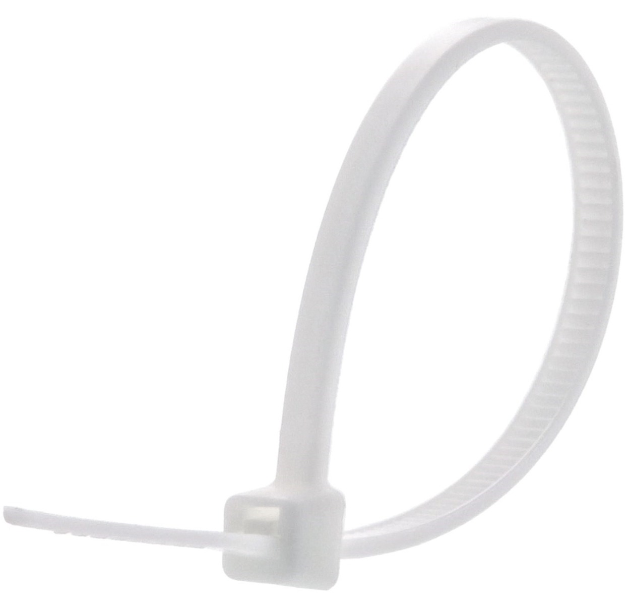 150mm Length 3.6mm Width Nylon Cable Tie Tag White