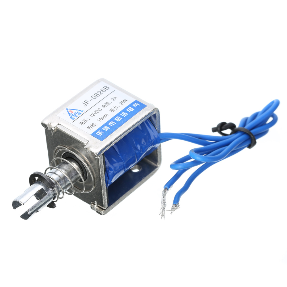 0826B 12V Solenoid 2kg Push-Pull Linear Actuator Motor Electromagnet
