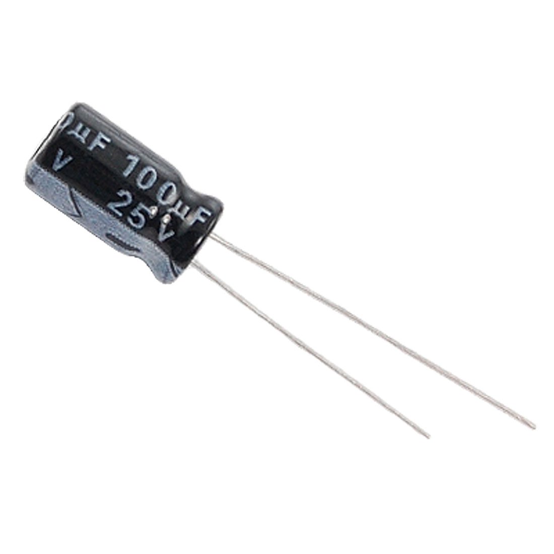 100uF / 25V Electrolytic Capacitor