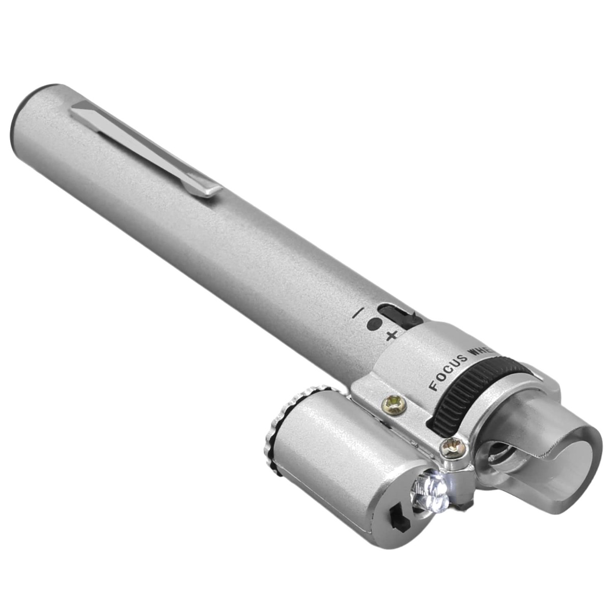 100X Pen Type Portable Adjustable Magnifier Microscope with LED