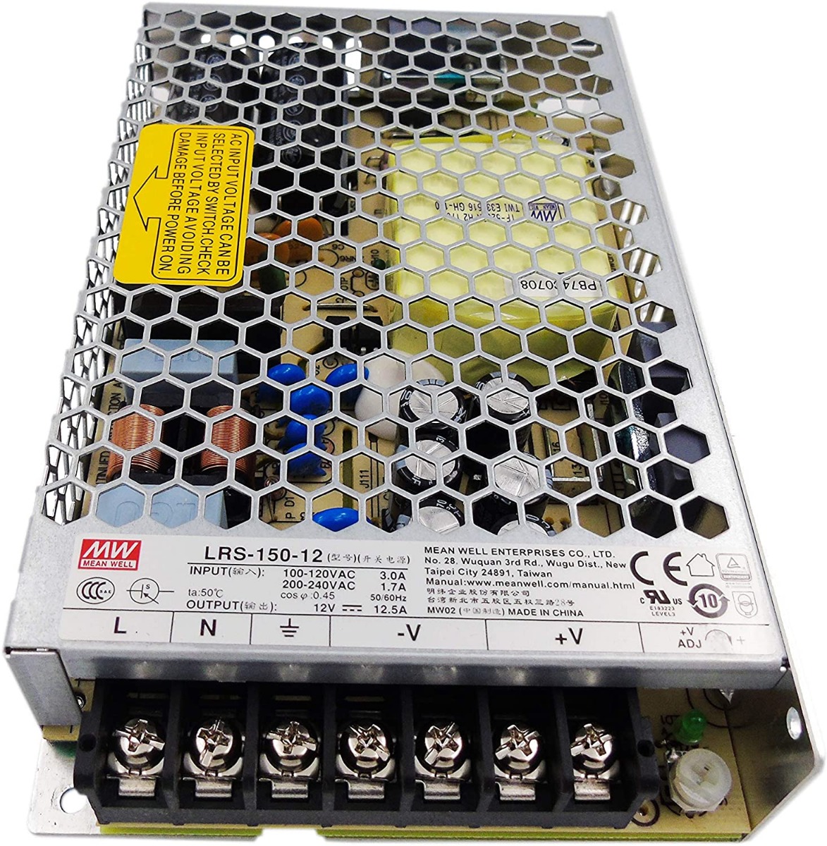 24V 6.5A SMPS Metal Power Supply Mean Well 156W LRS-150-24 