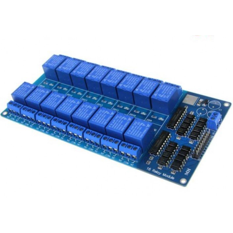 Relay Module with Light Coupling  5V, 16 Channel 