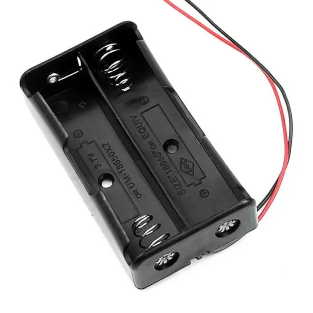 2 x Battery Holder for 18650 Lithium Ion Plastic