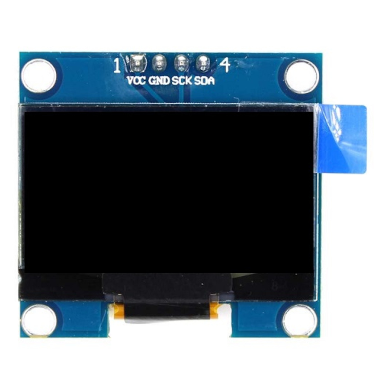 1.3" 128x64 OLED Display Module - Blue Pixels, SH1106 Controller, 4-Pin I2C