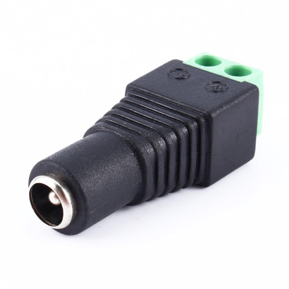 DC Jack to 2 Pin Screw Terminal Power Adapter Plug 2.1 x 5.5mm