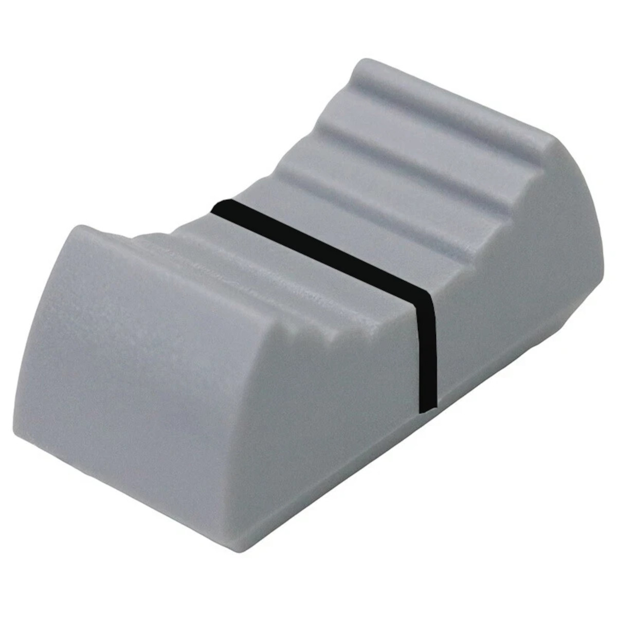 24x11mm Slider Shaft Potentiometer Knob Linear Switch Fader Cap Grey & Black