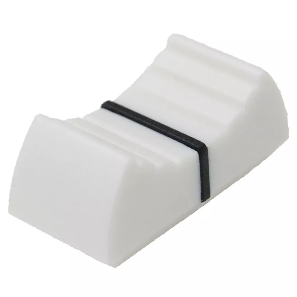 24x11mm Slider Shaft Potentiometer Knob Linear Switch Fader Cap White & Black