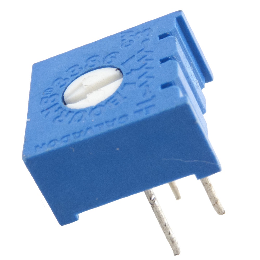 VISSQH 20 Stück Trimmpotentiometer 3386P - 1K/10K/50K/100Ω Mit Drehknopf Für Elektronikprojekte