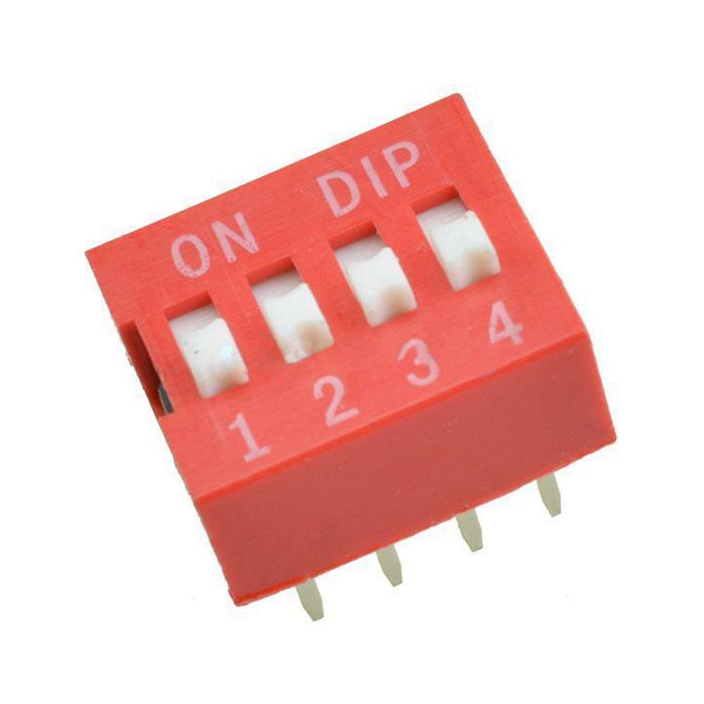 DIP Switch - 4 way, Vertical