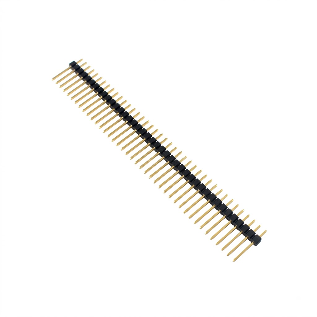 40 x 1 Male Header Pins - Long Pitch 2.54mm Length 20mm