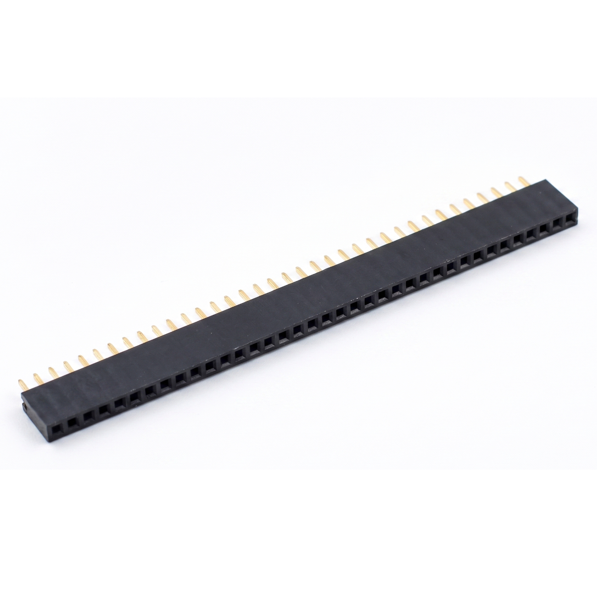 40x1 Female Berg Strip Header - Straight 2.54mm Pitch Connector