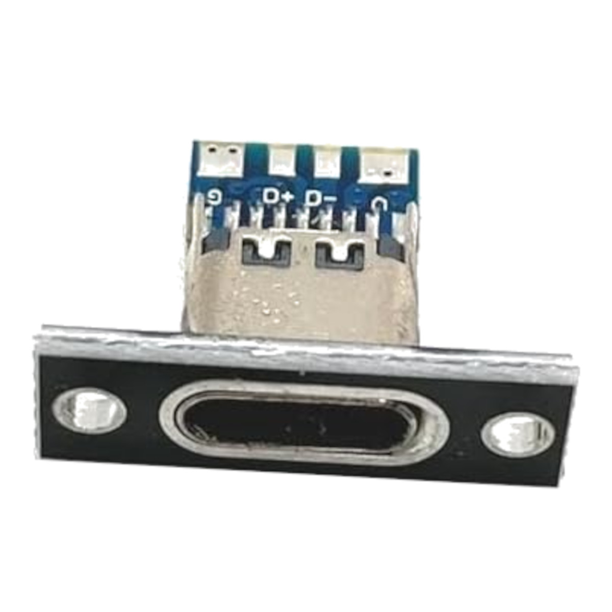 4Pin Type C Female to Solder Type Panel Mount Connector Charging Port