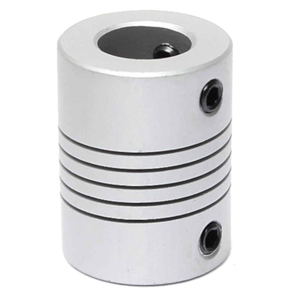 Flexible Shaft Coupler 8mm x 10mm - Aluminum Helical Coupling for CNC