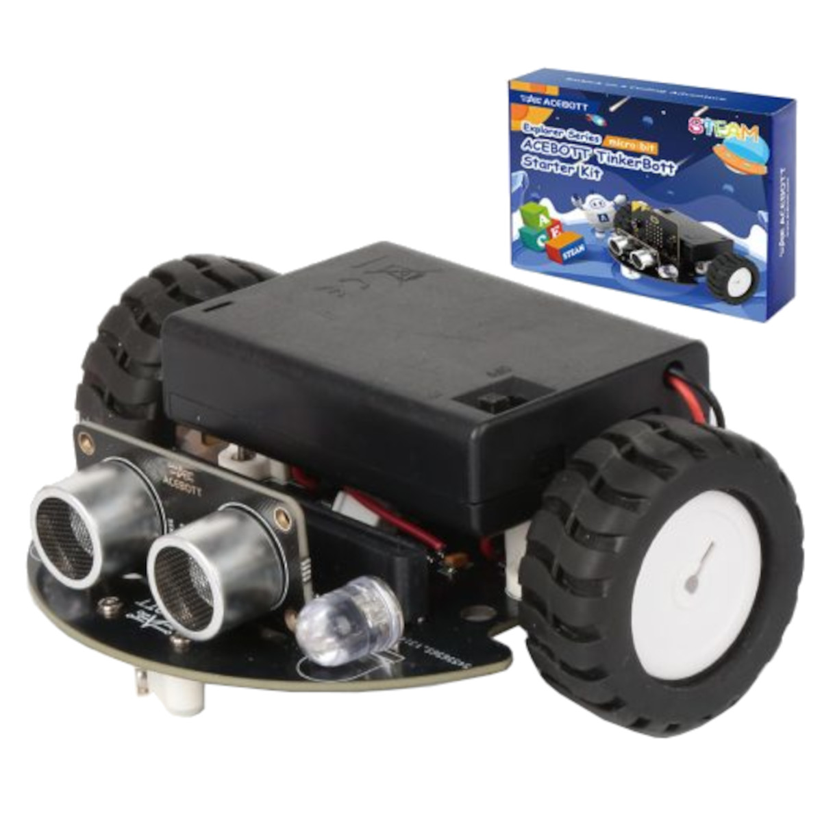 ACEBOTT QD025 Micro:bit Robot Car STEM DIY Kit - Intelligent Educational Platform (without Micro:bit)