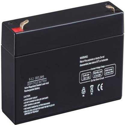 6V 1.3Ah Rechargeable Lead Acid Battery for Robotics 