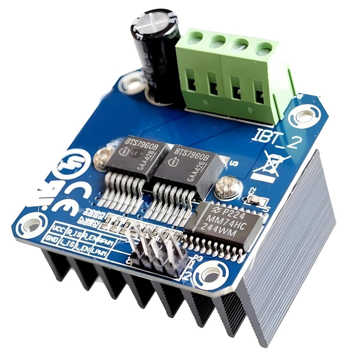 BTS7960 43A High Power Motor Driver Module - IBT-2 H-Bridge Controller