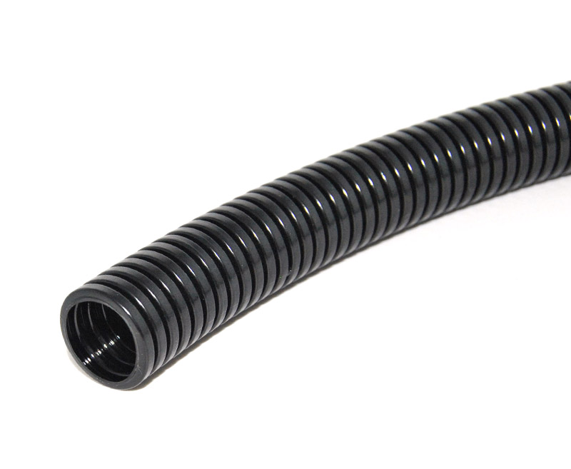 13mm OD Corrugated Flexible Conduit Black 10 Mtr Length