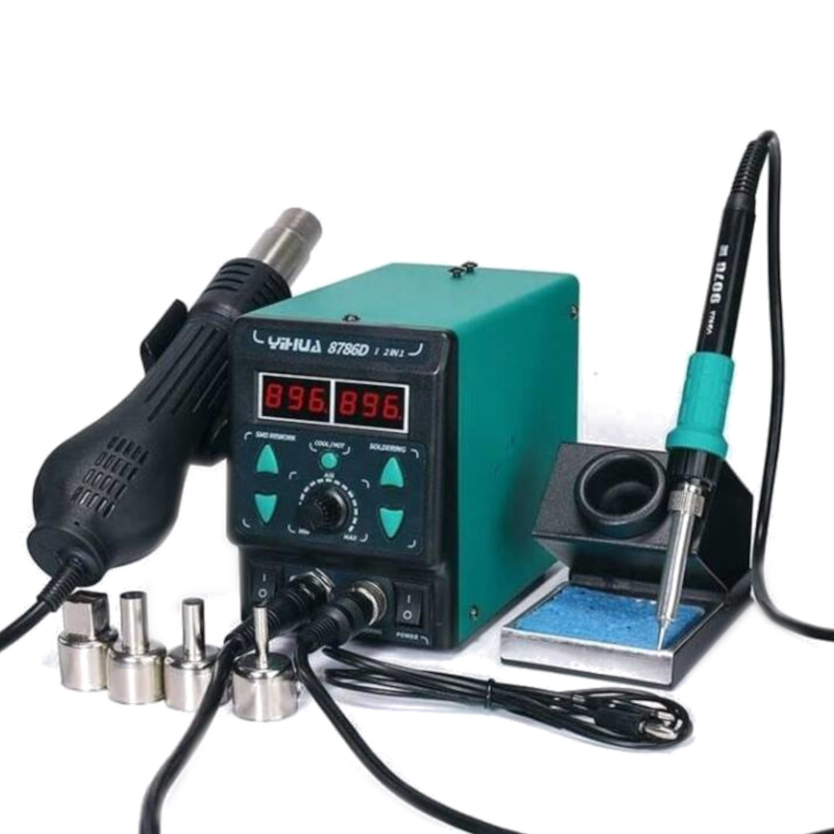 Hot Gas Rework System Probots YIHUA 853AAA 3 in 1 SMD BGA Rework Soldering Station Hot Air ...