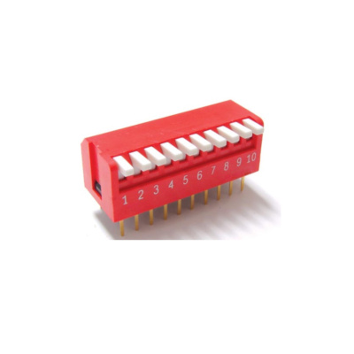 Dip Switch - 10 Way Right Angle(Piano Type)