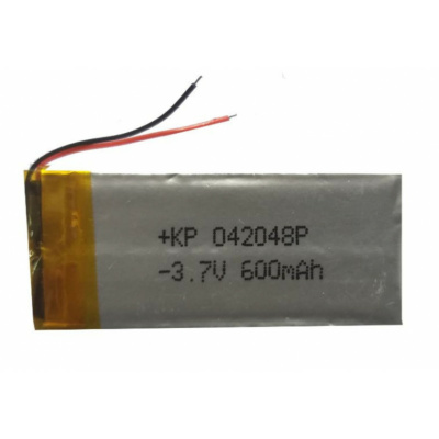 Lipo Rechargeable Battery  3.7V 600mAH KP-042048