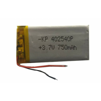 Lipo Rechargeable Battery  3.7V 750mAH KP-402540