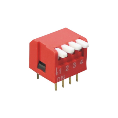 Dip Switch -4  Way Right Angle Piano Type