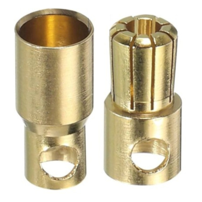 6mm Bullet Connectors Plug Male & Female for High Current Electronics Projects