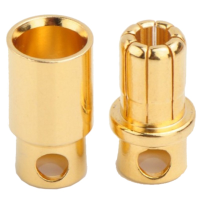 8mm Bullet Connectors Plug Male & Female for High Current Electronics Projects