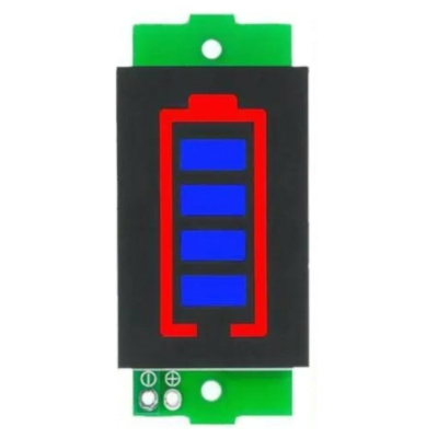 1S-8S 18650 Li-po Lithium Battery Capacity Indicator Module Blue