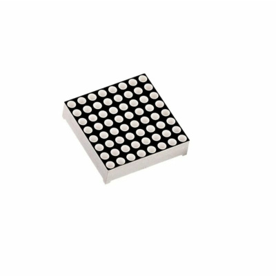  Dot Matrix Red LED Display  8×8, 3mm, Common Anode