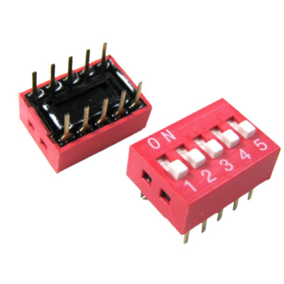 Dip Switch -5 Way, Vertical
