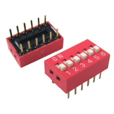 Dip Switch -6 Way, Vertical