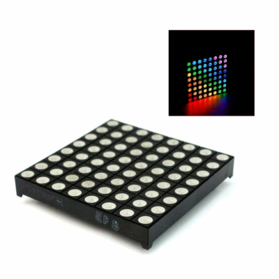 Dot Matrix  RGB LED Display Module 8×8, 6mm, Common Anode