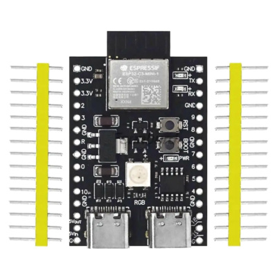 ESP32-C3-Mini-1 Dual Type-C USB Development Board 4Mbit Flash 