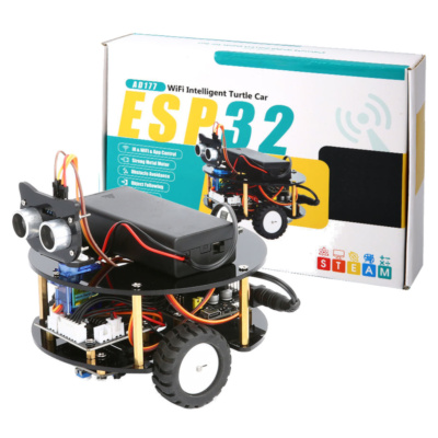 ESP32 Intelligent Smart Turtle Car Kit V2.0 WiFi & Bluetooth Robot with Obstacle Avoidance & Line Following
