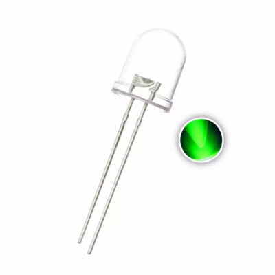 Green LED (10mm  Clear) 