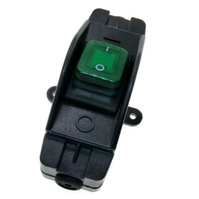Inline Cord Switch Dust And Waterproof IP65 16Amp 250V Green LED Indicator