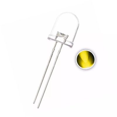 Yellow  LED (10mm  Clear) 
