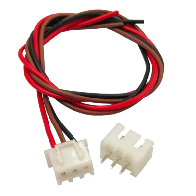3-pin JST XH Polarised Connector 2.54mm pitch  Male & Female with Wire
