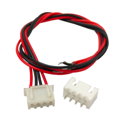 4-pin JST XH Polarised Connector 2.54mm pitch  Male & Female with Wire