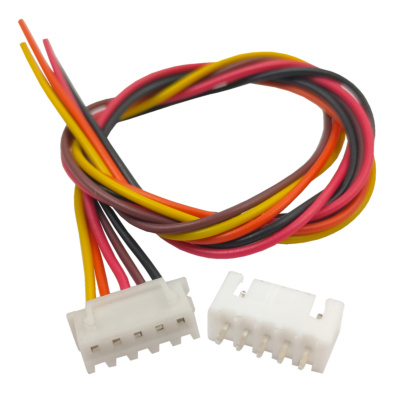 5-pin JST XH Polarised Connector 2.54mm pitch  Male & Female with Wire