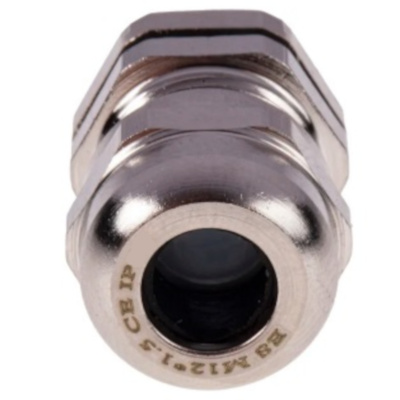 M-12 Metal Cable Gland Nickel Plated Brass 