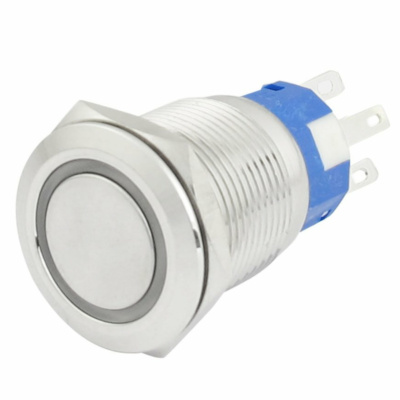 16mm ProMax PPS16220RGBRL Metal Push Button Switch Waterproof Latching Red Green Blue