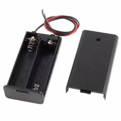 2 x 18650 Battery Holder With ON/OFF Switch Case
