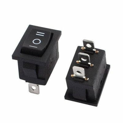 ProMax Rocker Switch SPDT Momentary for DC Motor Direction Control KCD1 3-Pin