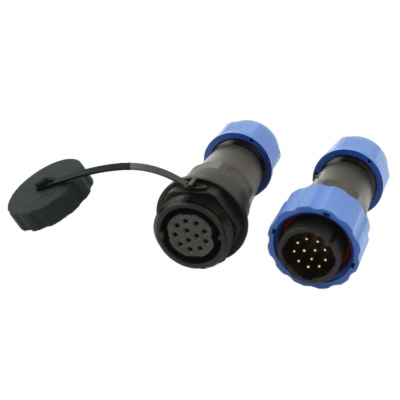 SD20 12PIN 5A Waterproof Cable Mount Aviation Connector  Male Plug Female Socket IP68