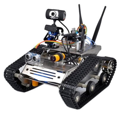 Smart Wireless Tank Robot car with PTZ Camera Wifi Programmable DIY Kit