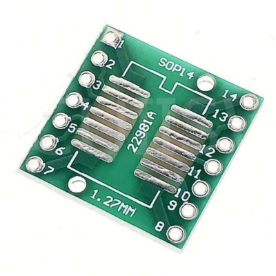 SOP14 SSOP14 TSSOP14 SMD to DIP PCB Adapter Board 