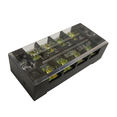 ProMax PTB-2504 Terminal Strip Barrier Block with Transparent Cover