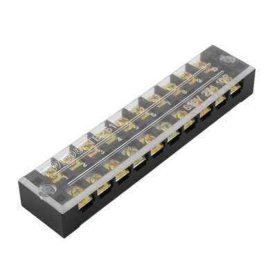 ProMax PTB-2510 Terminal Strip Barrier Block with Transparent Cover